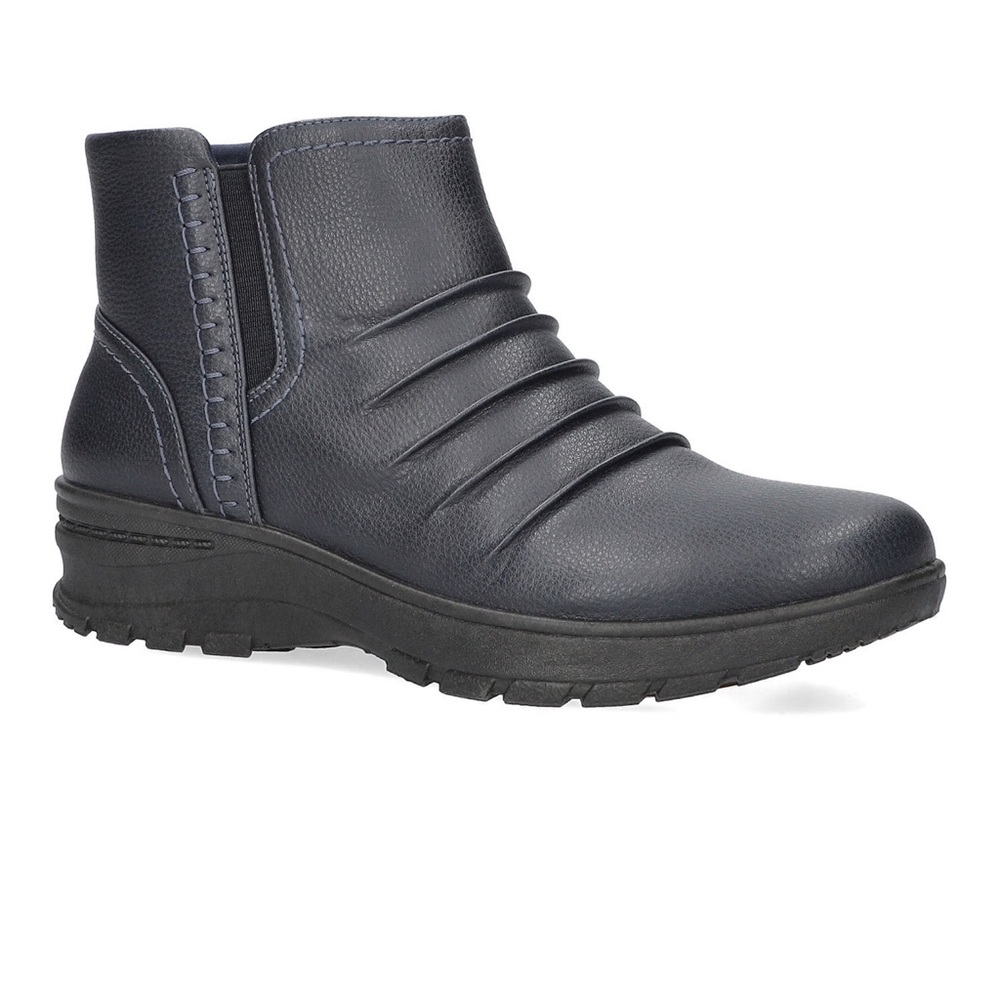 Easy Works Easy Street Short Zipper Boots Autumn Navy Size 8.5 NWB